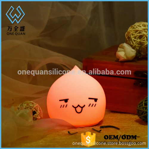 2016 Adorable Water Drop warmly Colors LED Table Lamp Silicone Baby Night Light for Children Bedroom Decor Lamp Gifts